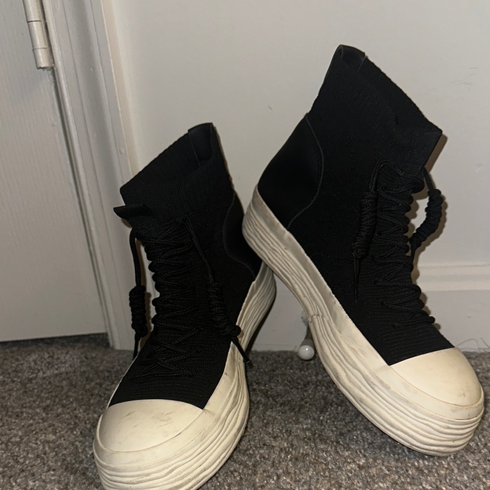 High-Top Black Sneakers
